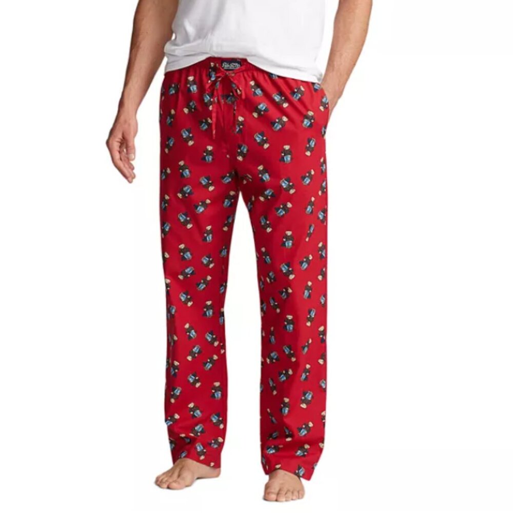 Polo Ralph Lauren Men's Cotton Polo Bear Printed Pajama Pants - Xl